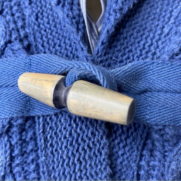 Ralph Lauren Sun Fade Blue Cotton Nautical Inspired Toggle Cardigan Sweater - Picture 5 of 16